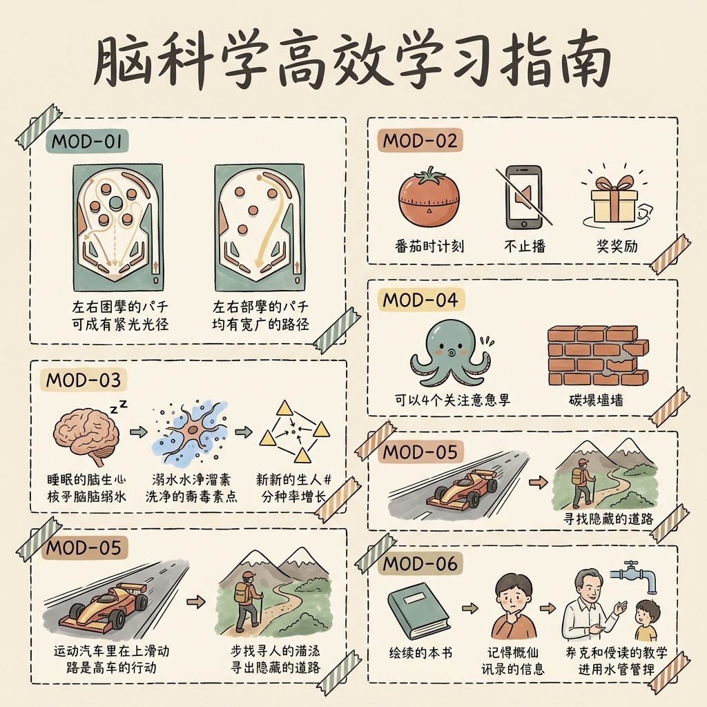 脑科学高效学习手绘指南